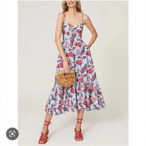 ALC midi dress with cutout